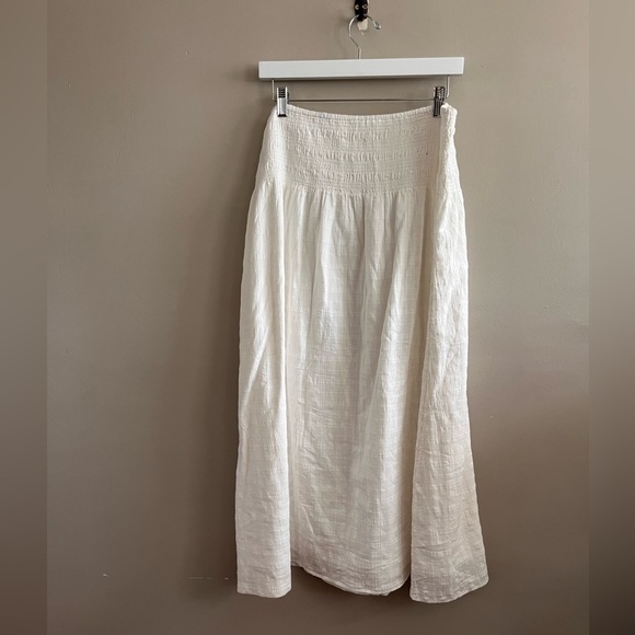 American Eagle Boho Midi Maxi Skirt‎ White Flowy Concert NWOT - Picture 2 of 6